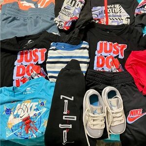 Bundle  2T Nike Set Jordan Sneakers 7C 5 Nike T shirt puma set Nike Shorts